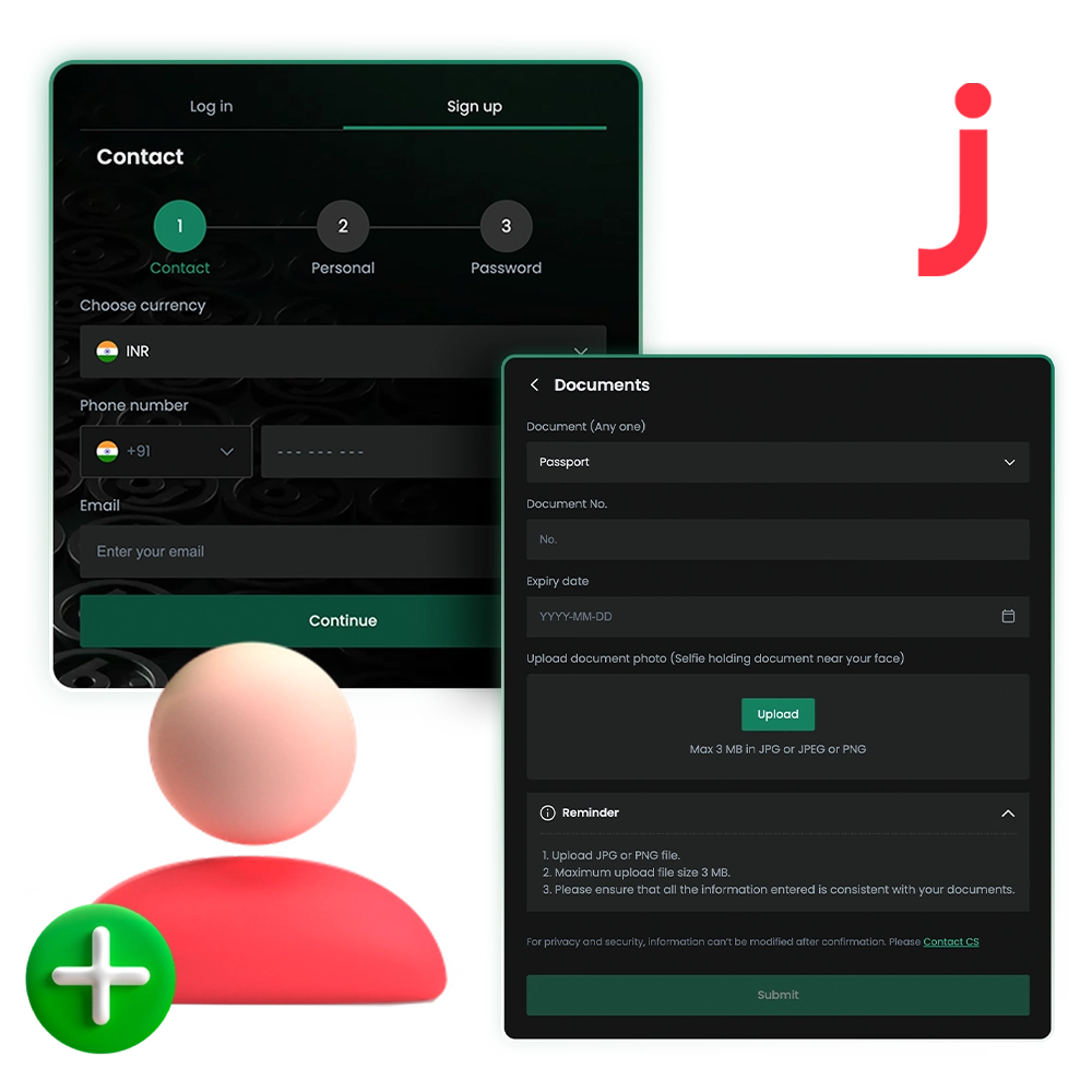 how to register in baji